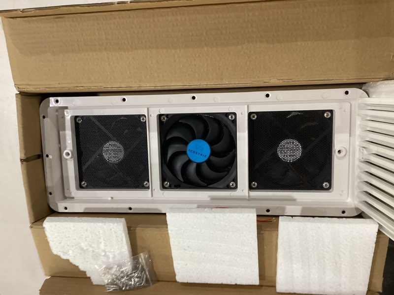 Condition photo showing New/Like New for rv sidewall exterior ventilation fav 12v white