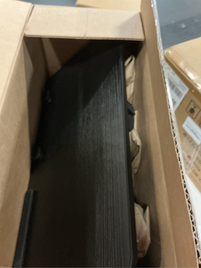 Condition photo showing Good Condition for Laptop Desk Table, SAIJI Adjustable Laptop Stand, Portable Lap Desks with Foldable Legs, Notebook Standing Breakfast Tray Reading Desk for Sofa Couch Bed Floor (Black,Medium Size) Black 20.5*11.8 inches