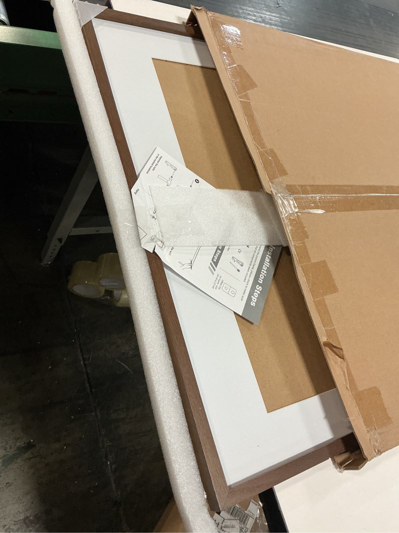 Condition photo showing Good Condition for Fun Memories 4x4 Picture Frame, Solid White Oak Wood Frame 4 by 4, 4 x 4 Square Photo Frame with Tempered Real Glass, Rustic Wooden Frame 4"" x4 for Wall & Tabletop Display, Walnut Color, Set of 4 Walnut 4x4 - 4P