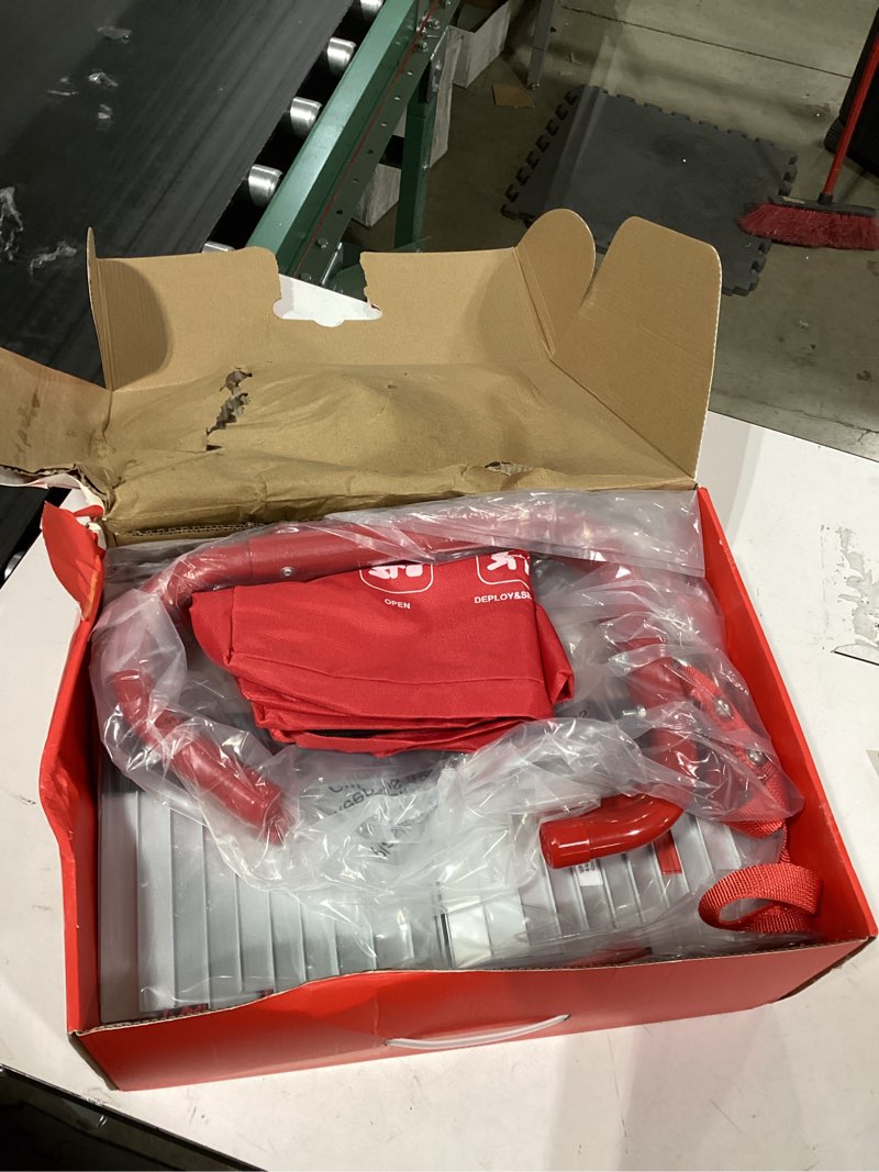 Condition photo showing As Is for Hausse Retractable 3 Story Fire Escape Ladder, 25 Feet