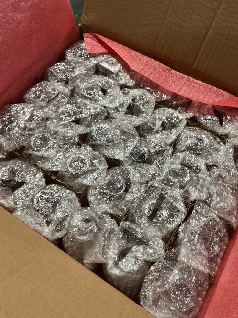 Condition photo showing Good Condition for lallisa 30 pcs 4 inches small glass bud vases bulk mini flower vases for centerpieces decorative glass bottles vintage rustic decoration for wedding dining table home decor 4 inches transparent 30