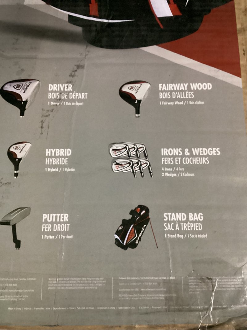 Condition photo showing New/Like New for Callaway Golf Men’s Strata Complete Set Silver 14 Piece (Plus) Right