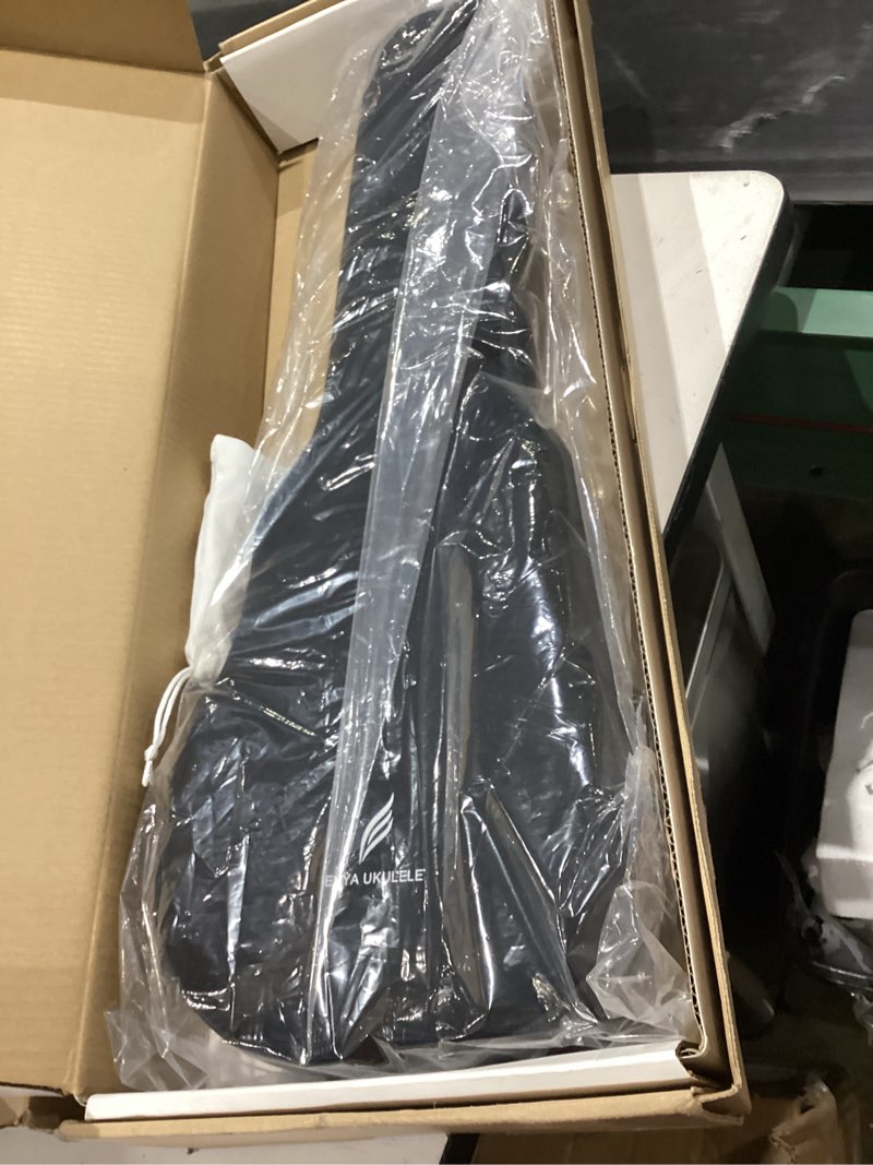 Condition photo showing Good Condition for enya nova u concert ukulele 23” carbon fiber – waterproof travel ukulele for beginners & adult, lightweight durable body with beginner kit (case, strap, capo, strings) black 23 inch