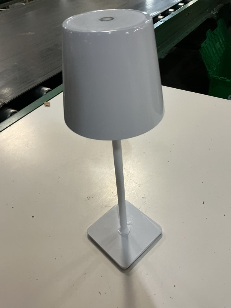 Condition photo showing Good Condition for origin 21 15-in matte white led touch table lamp with metal shade