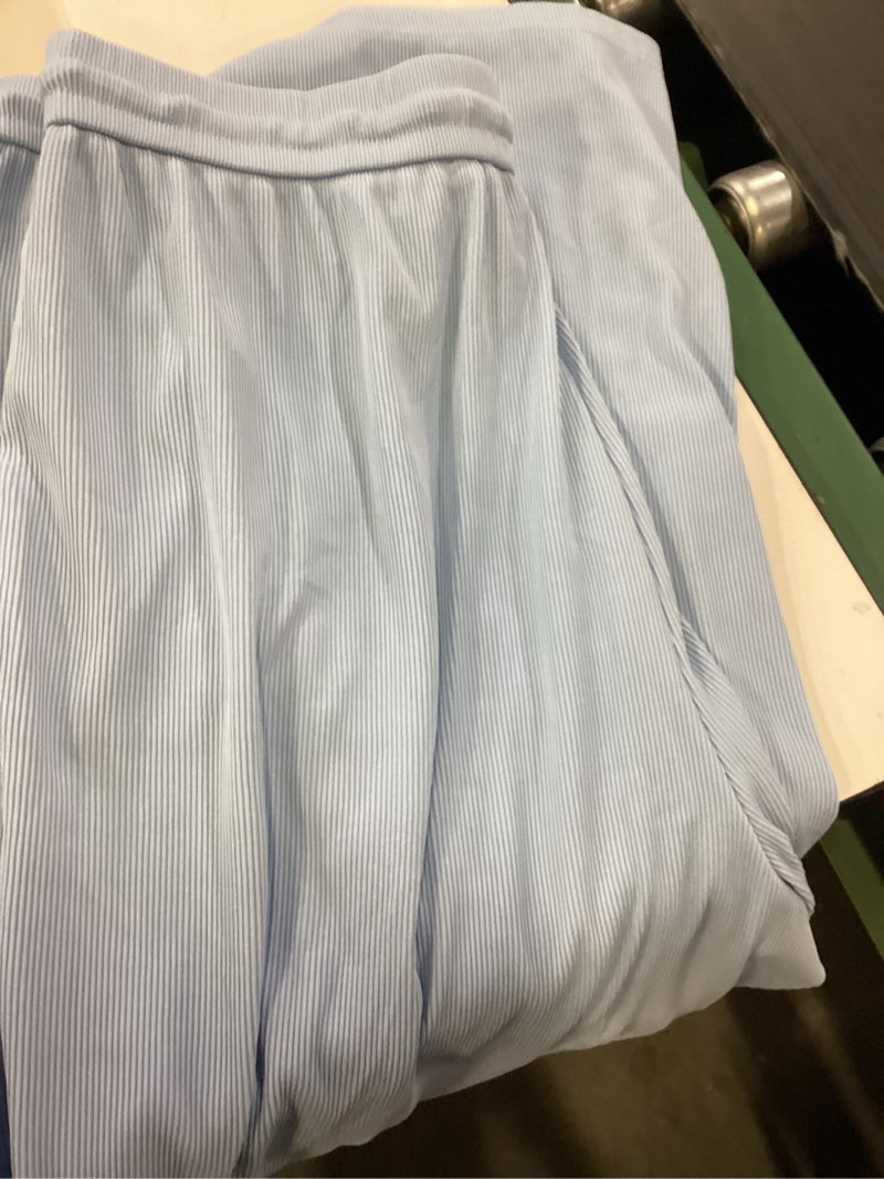 Condition photo showing Good Condition for prettygarden womens summer outfits 1 piece sets casual ribbed knit crop tube top wide leg pants spring matching lounge set x-large light blue
