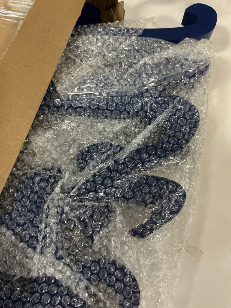 Condition photo showing Good Condition for Mr & Mrs Signs Table Decor: Rustic Wooden Freestanding Letters - Wedding & Anniversary Props (Navy Blue)