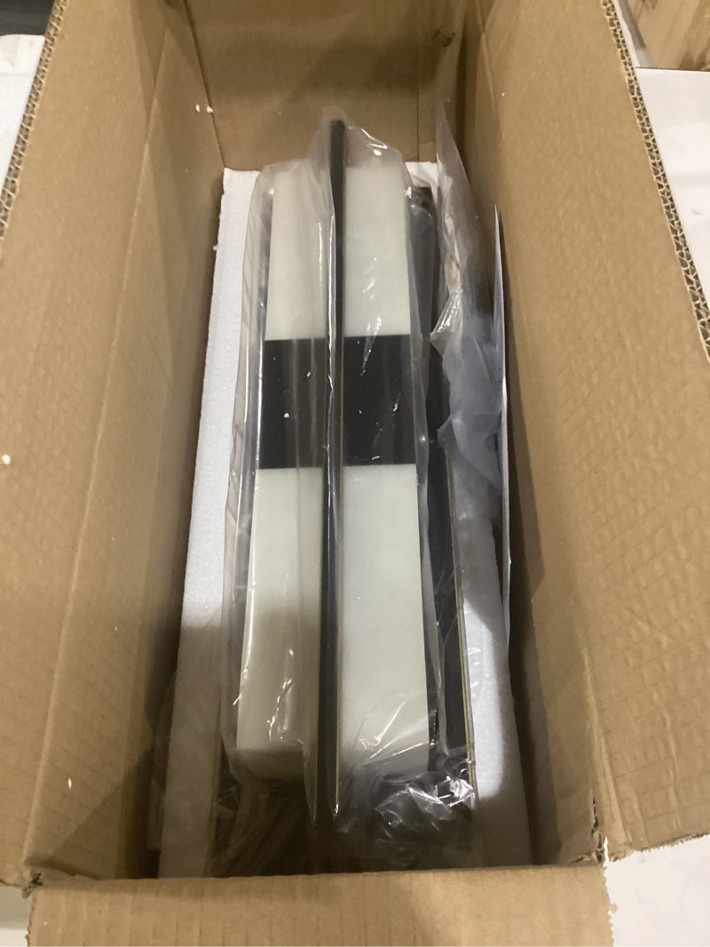 Condition photo showing Good Condition for not tested**** outdoor wall light fixtures, exterior waterproof lanterns, porch sconces wall mounted lighting with modern frosted glass, black aluminum wall lamps for patio front door entryway (typ_b, 13.1inch) typ_b 13.1inch