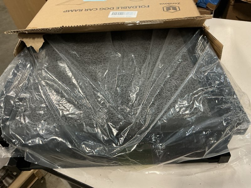 Condition photo showing New/Like New for dog ramp for large dogs, extra long 71" & 17.3" wide folding dog ramp for high suv & truck, portable non-slip pet ramp for car, supports 250 lbs upgraded 71" l x 17.3" w