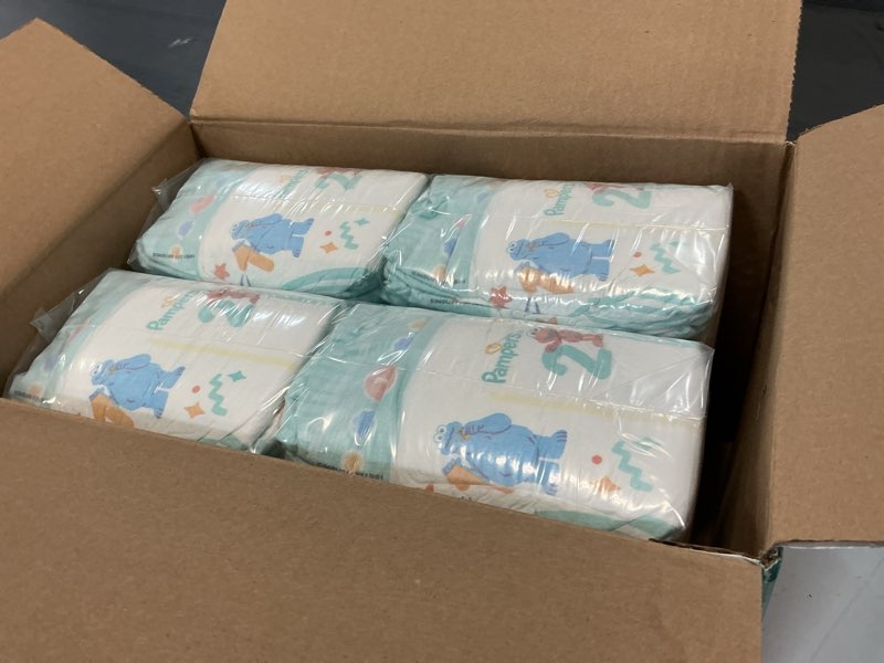 Condition photo showing Good Condition for Pampers Diapers - Baby Dry - Size 1, 120 Count, Absorbent Disposable Infant Diaper (Packaging May Vary) Size 1 120