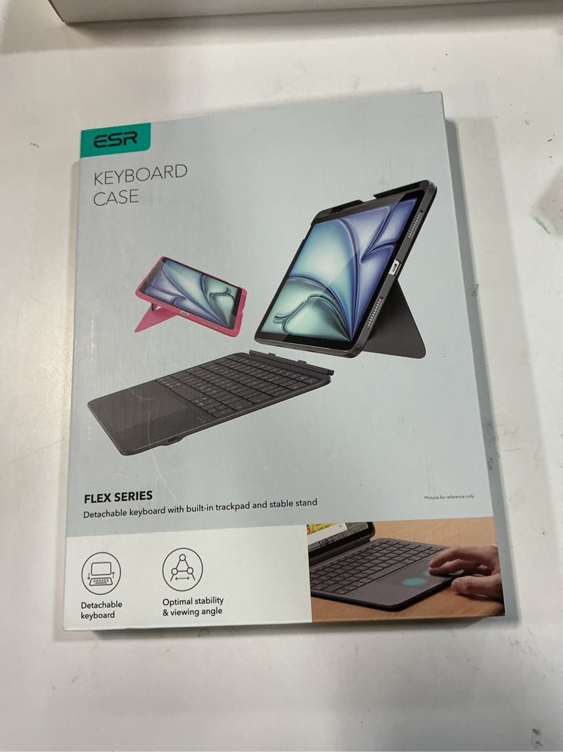 Condition photo showing New/Like New for esr for ipad (a16) 11th/10th gen flex keyboard case, ultra-light magnetic detachable keyboard for ipad 10.9" with writing/viewing modes, larger precision trackpad, dark gray ipad 10.9" (a16) 11th (2025)/10th gen dark gray