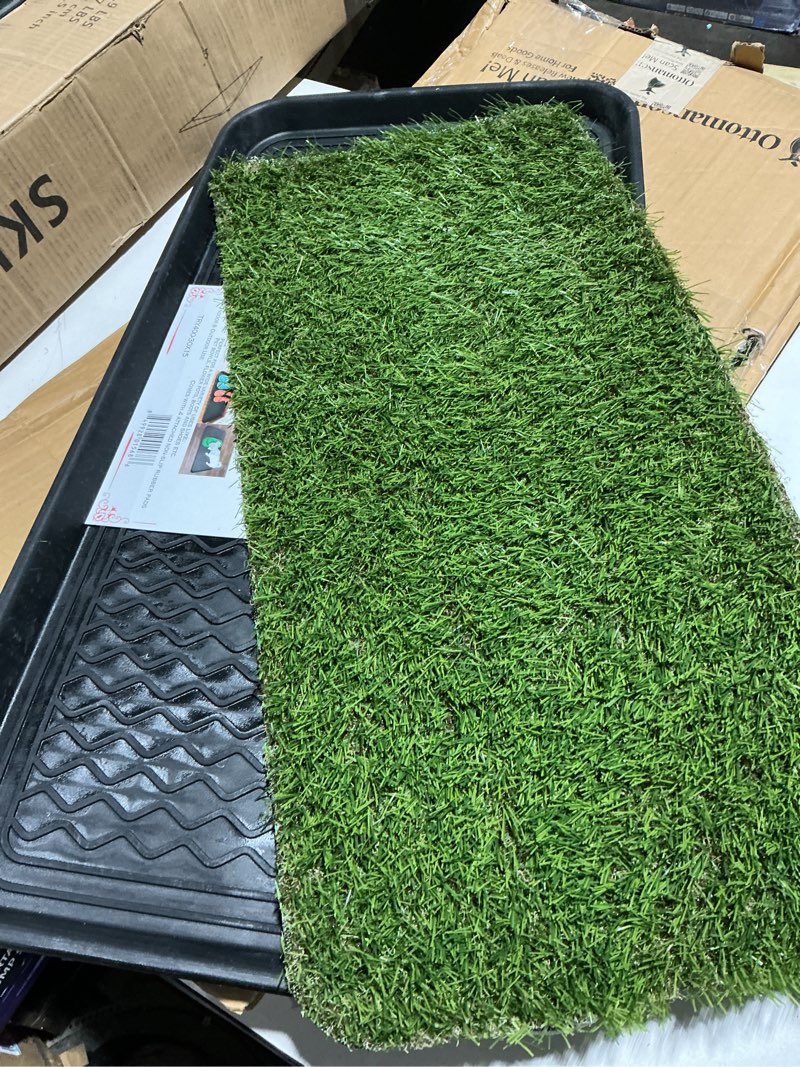 Condition photo showing Good Condition for ottomanson multipurpose all season boot tray mat, reusable pee pad for dogs, 15" x 30" black 1'3" x 2'6" (tray)