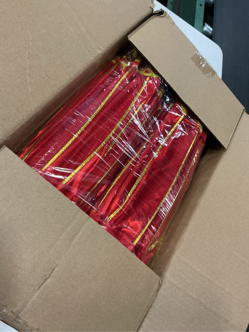 Condition photo showing Good Condition for Baquler 2 Pcs Chinese New Year Lanterns 2026 Large 15.8 Inch Silk Chinese Lantern Traditional Hanging Lamp Mid Autumn Festival Decoration for Traditional Festival Celebration