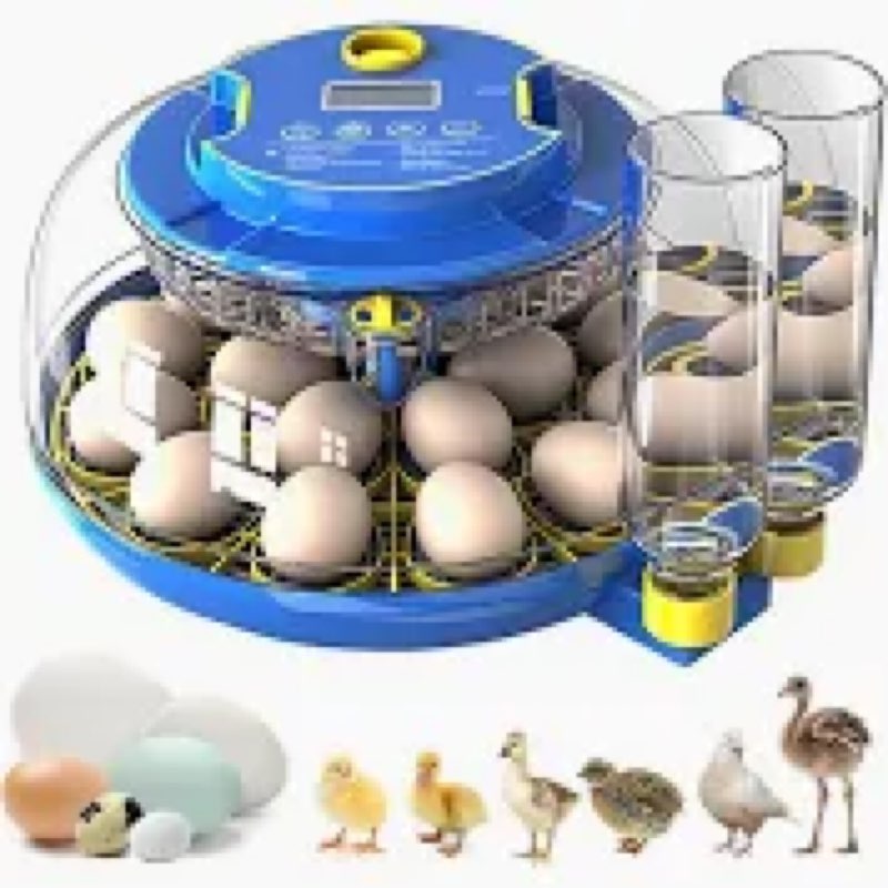 EcoPinnacle18-Egg Incubator - Hatching Chicken, Duck & Quail Eggs - Automatic Egg Turner, Temperatur