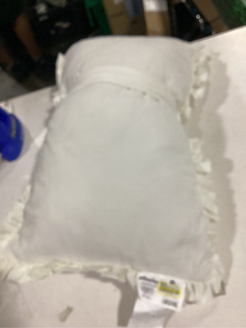 Condition photo showing Good Condition for velvet bow kids' decorative throw pillow cream - pillowfort™