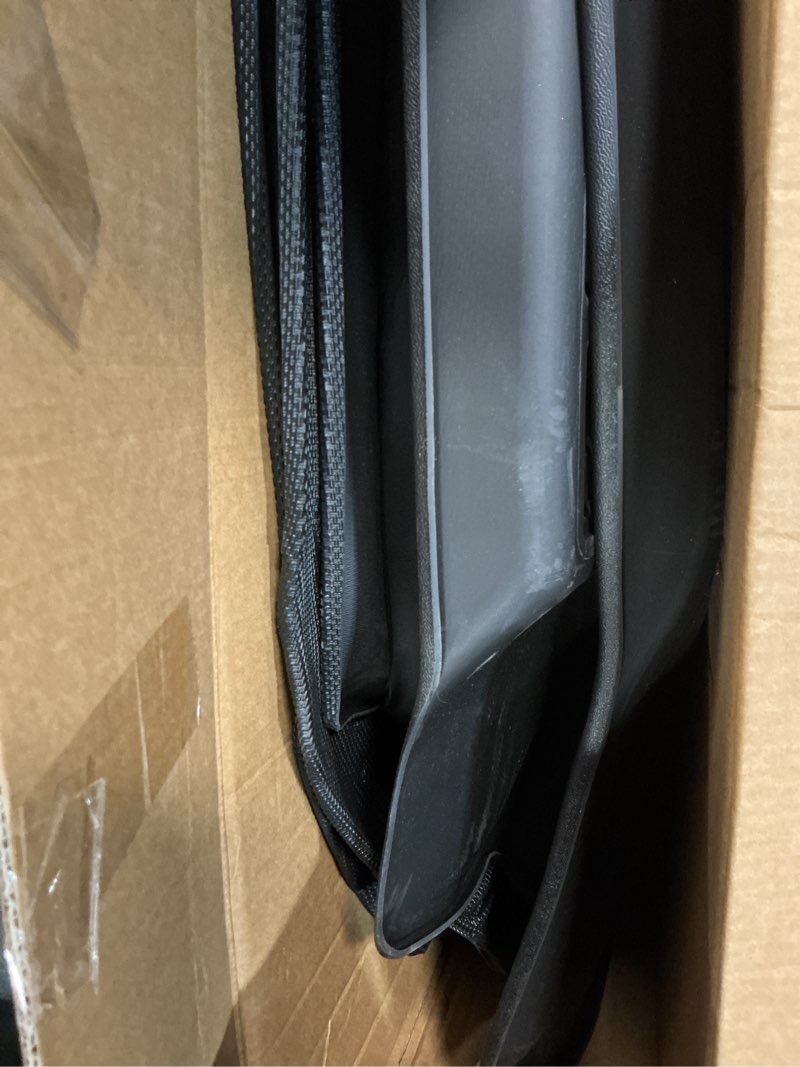 Condition photo showing As Is for all weather floor mats & cargo liner for 2023-2025 kia sportage hybrid (not phev) full set floor liners accessories, black 1) for sportage hybrid 2023-2025 set