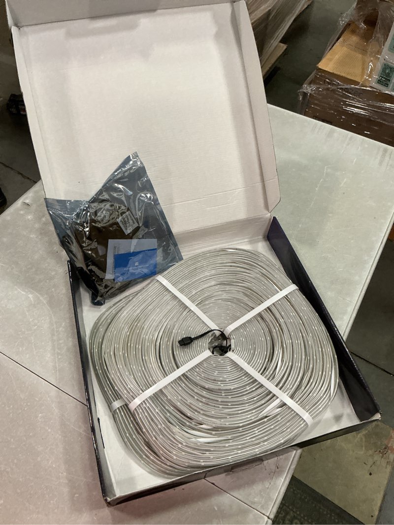 Condition photo showing Good Condition for fussion outdoor led strip lights waterproof 400ft (2 rolls of 200ft) with remote, rgb led light strips music sync color changing christmas house rope lighting for outside