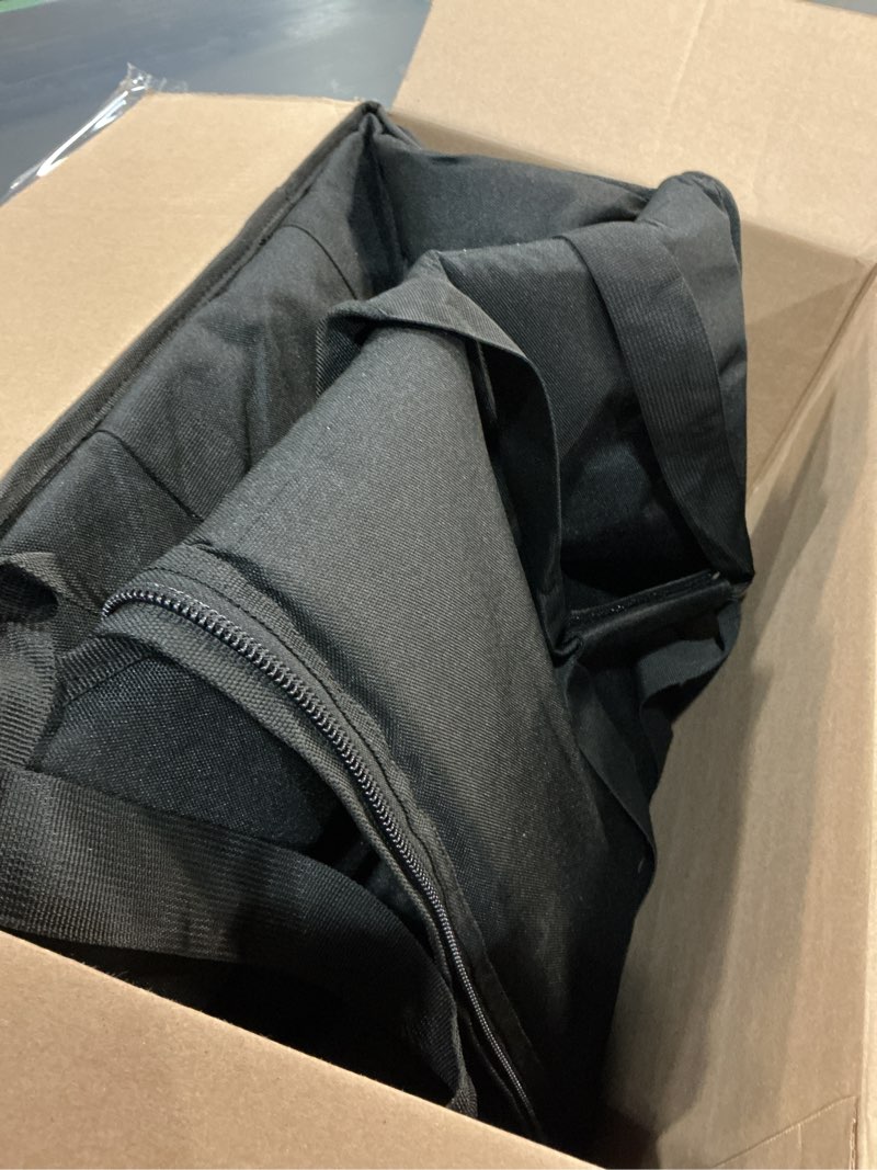 Condition photo showing Good Condition for insulated heated delivery bag with handle - portable microwave food warmer, collapsable grocery boxes - picnic lunch pizza container for food transport