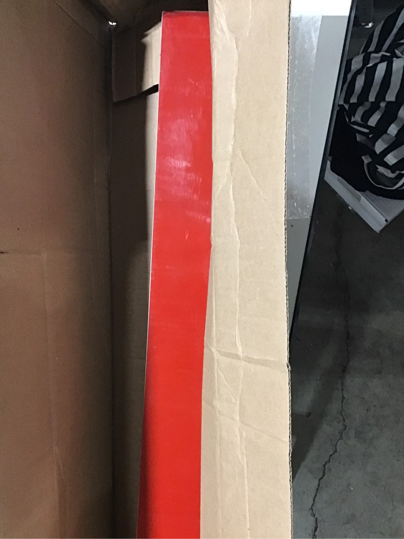 Condition photo showing As Is for 304 Brushed Stainless Steel Sheet Gap Filler, Self-Adhesive Metal Gap Filler Trim Strip for Wall Oven/Microwave Combo/Range/Cooktop, 30" Long, 3'' Wide, 20Ga Thickness 3'' Wide Silver