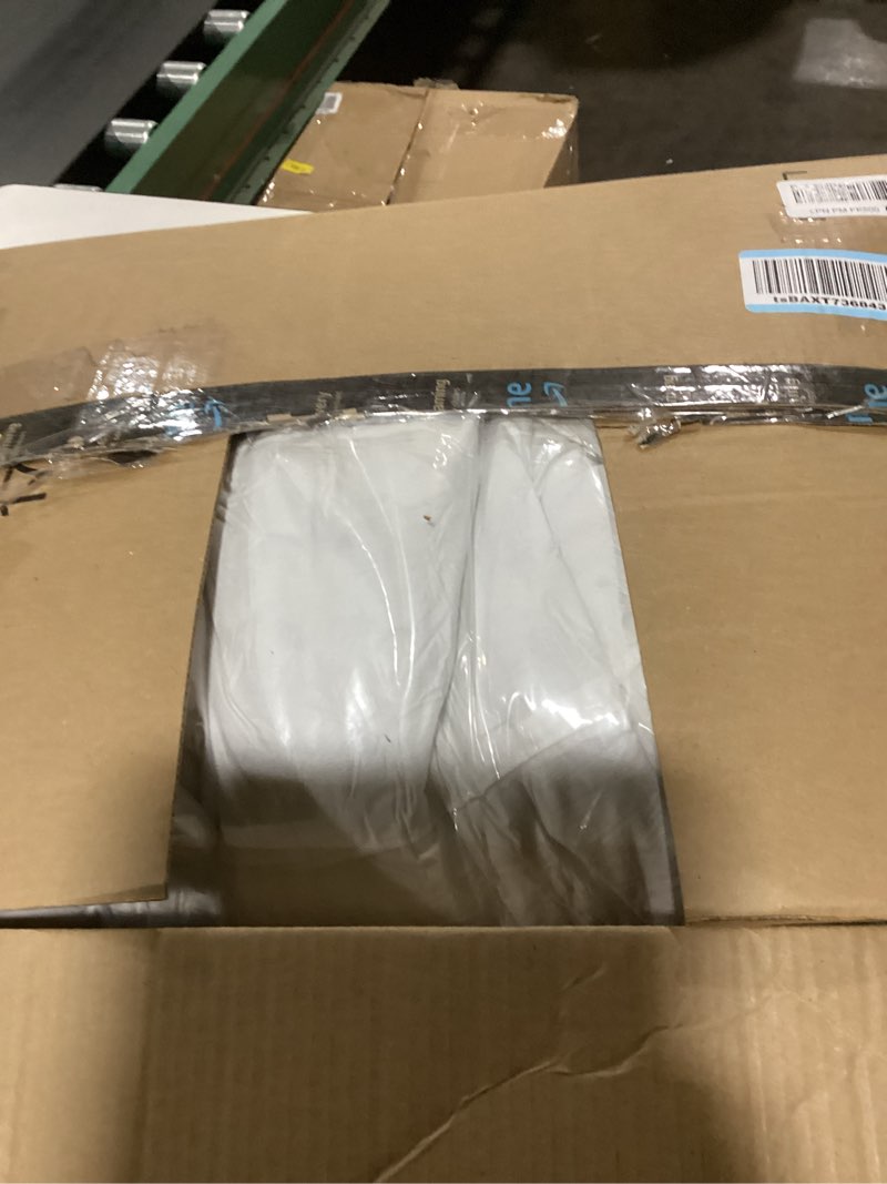 Condition photo showing New/Like New for MIULEE 28x28 Pillow Inserts,Set of 2 Down Feather Throw Pillows for Couch Sofa Bed, Decorative Fluffy Throw Pillow Inserts Cotton Fabric,White 2 28x28 Inch