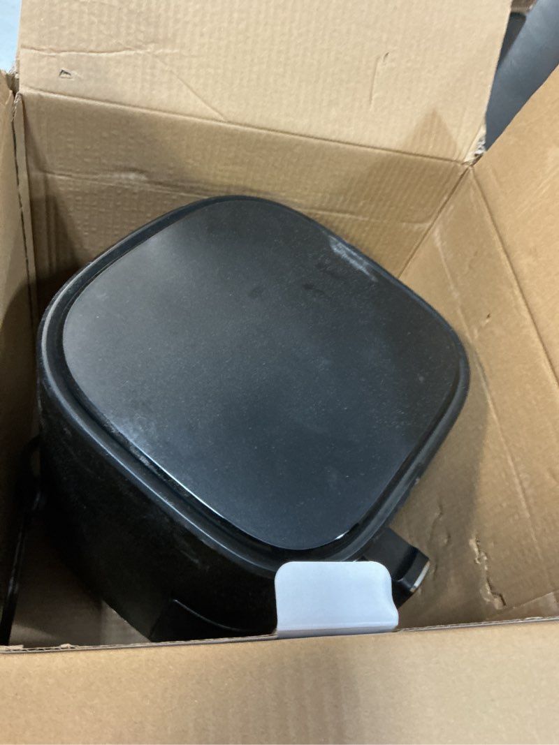 Condition photo showing Good Condition for Chefman Air Fryer – 6 QT Compact Airfryer for Quick & Easy Meals in Minutes, Features Hi-Fry Technology for Extra Crisp, Touchscreen Controls with 4 Presets, Nonstick & Dishwasher Safe Basket - Black 6 Quart
