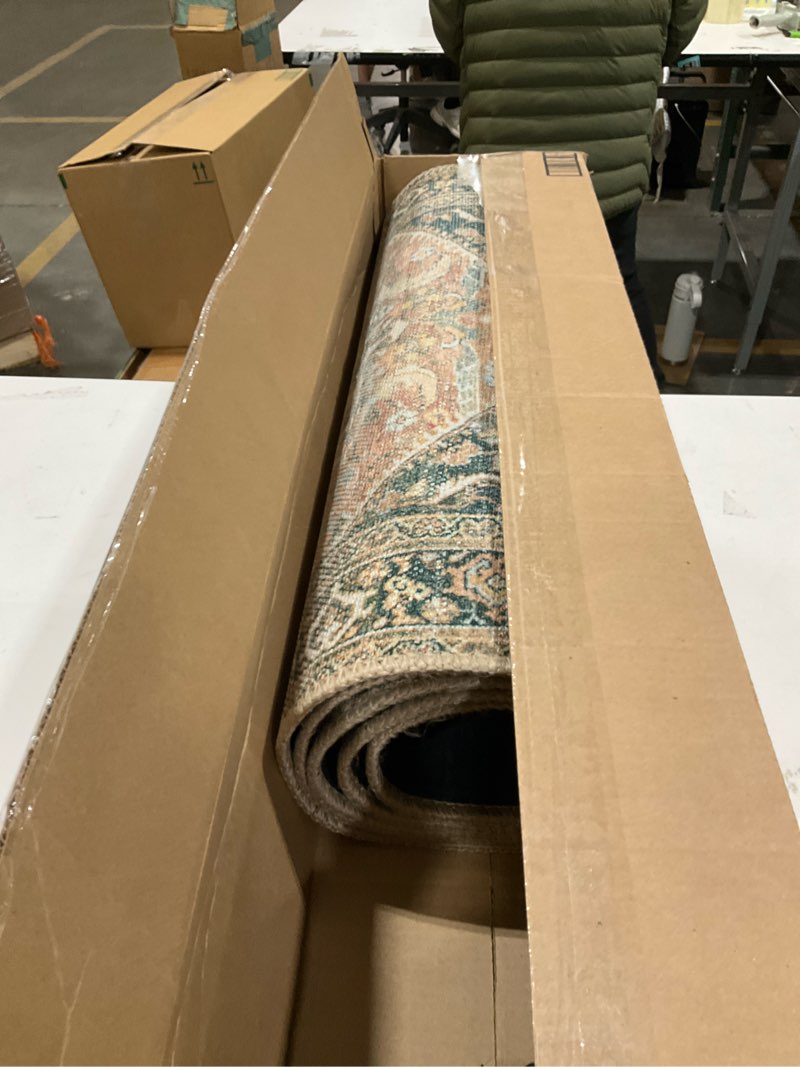 Condition photo showing Good Condition for Loloi II Wynter WYN-02 Auburn Traditional Accent 2' x 5' Auburn/Multi Rectangular Auburn / Multi 2'-0" x 5'-0"