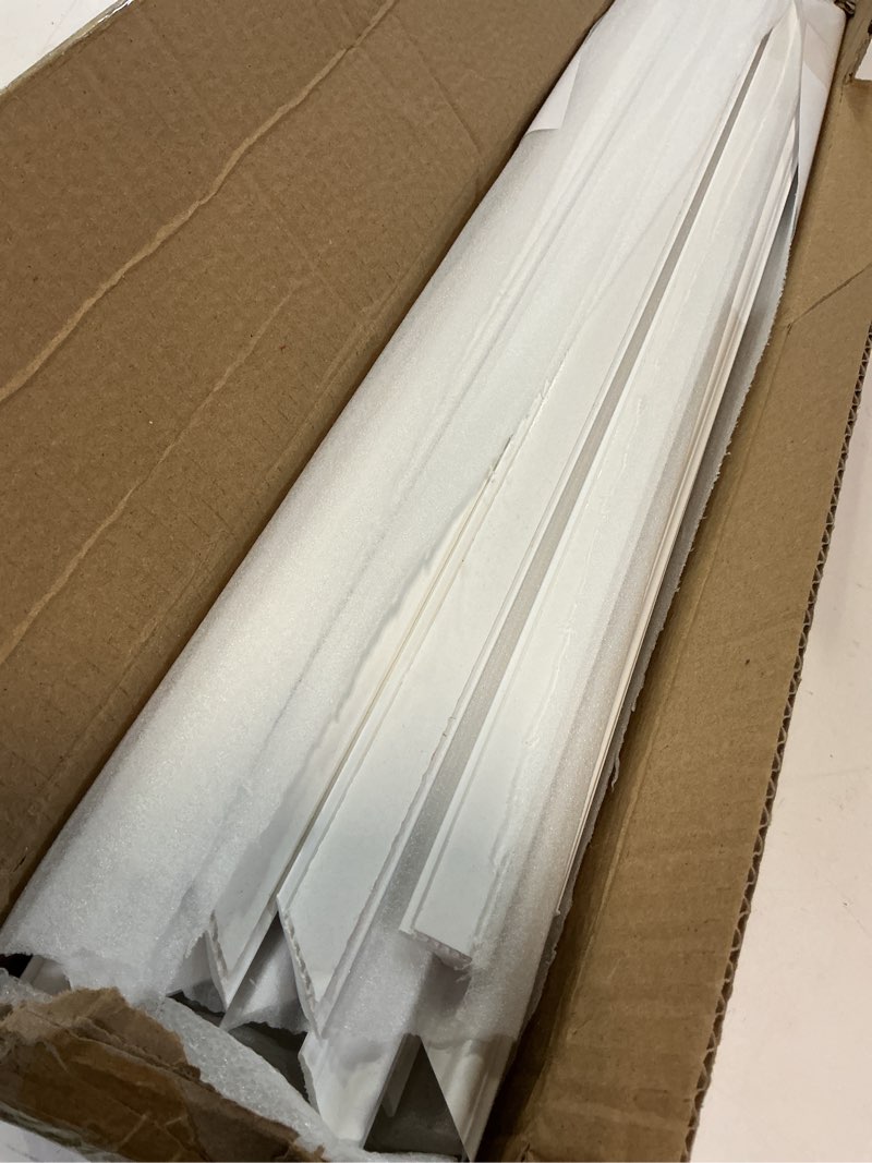 Condition photo showing Good Condition for pangda diy peel and stick wall moulding kit flat wall molding kit pre made accent wainscoting panel for home tv wall interior decor