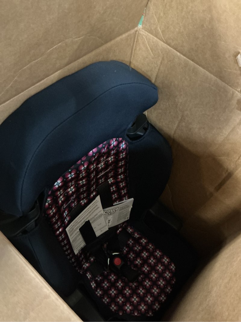 Condition photo showing New/Like New for cosco kids finale 2-in-1 toddler booster car seat, peony tiles ii
