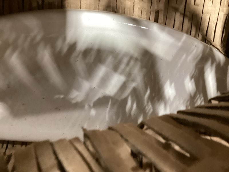 Condition photo showing As Is for American Standard 735122-400.020 Cadet 10 Inch Toilet Lid for Right-Height and Compact Models, White (17.31"L x 7.5"W)