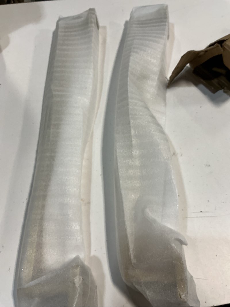 Condition photo showing As Is for bathroom towel bar set, 23.6 inch, 2-piece set (brushed gold) (missing hardware)