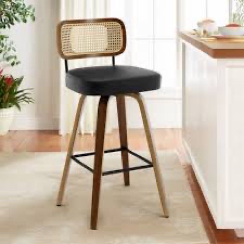 Lucania swivel upholstered counter & bar stool 