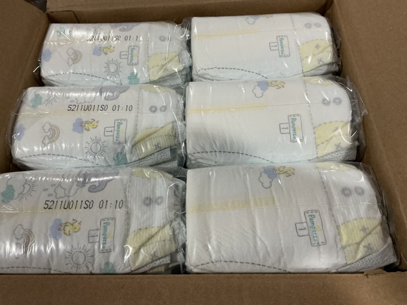 Condition photo showing New/Like New for Pampers Swaddlers Diapers, Size 1 (8-14 lbs), 198 Count, Absorbent, Keeps Baby Dry and Comfortable, Skin Safe Disposable Baby Diaper (Packaging May Vary) Size 1 198