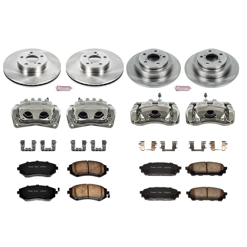 Power Stop KCOE1127 Autospecialty 1-Click OE Replacement Brake Kit with Calipers For Saab 9-2X 2005-