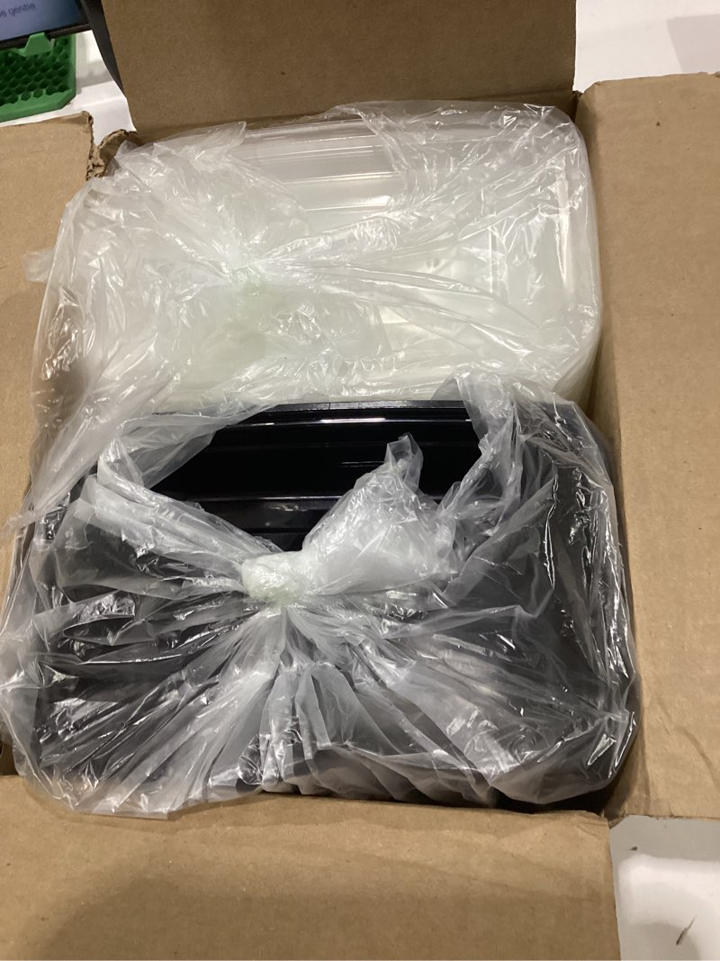Condition photo showing New/Like New for glotoch meal prep containers 32oz 50 pack(100 piece) with lids, plastic food storage containers reusable, bento boxes for portion control,takeout, lunch, salad, microwave/freezer/dishwasher safe 32oz-50pc