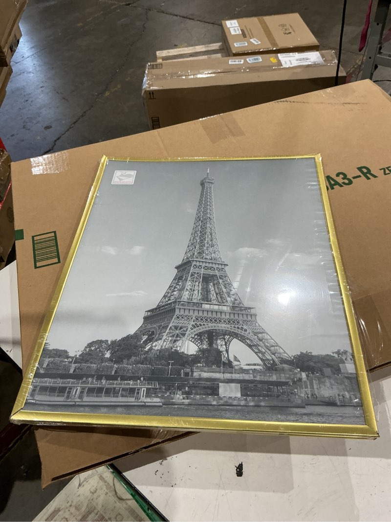 Condition photo showing Good Condition for upsimples 16x20 picture frame gold, scratch-proof poster frames 16 x 20 for photo gallery - slide-in strips, horizontal or vertical wall mounting gold 16x20