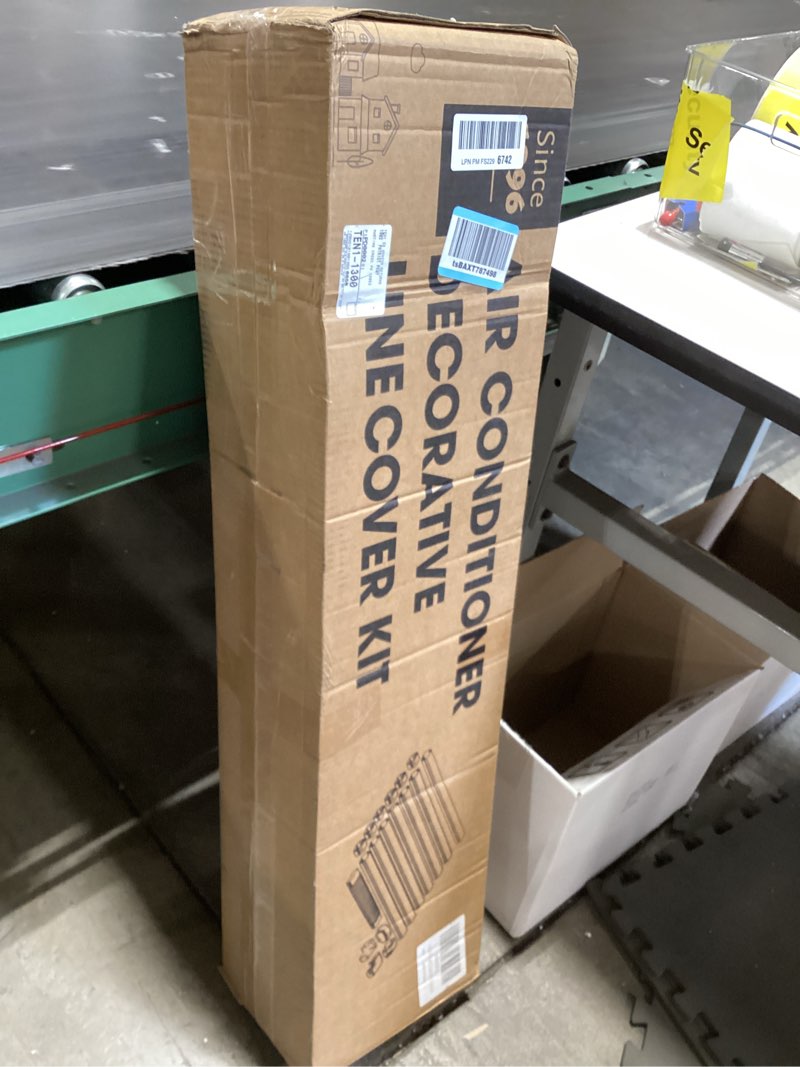 Condition photo showing New/Like New for mini-split ac line set cover: 4" 26 ft line hide for mini split central ac hvac heating system - waterproof pvc outdoor pipe cover split unit line guard decorative refrigerant line cover 4" x 26 ft