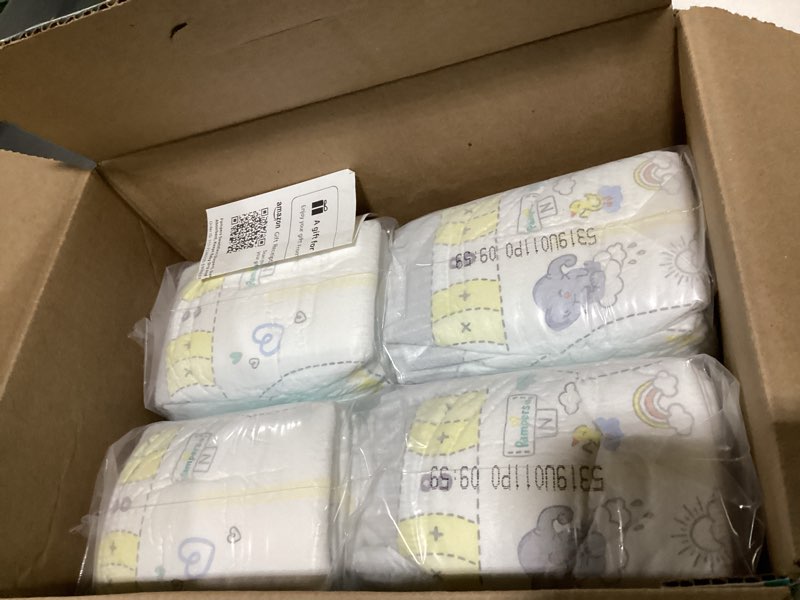 Condition photo showing New/Like New for Pampers Swaddlers Diapers, Size 0 (up to 10 lbs), 140 Count, Absorbent, Keeps Baby Dry and Comfortable, Skin Safe Disposable Baby Diaper (Packaging May Vary) Newborn 140