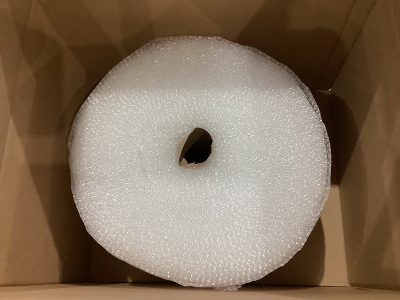 Condition photo showing Good Condition for amazon basics bubble wrap for moving, packing, shipping and storage, perforated protective cushioning for fragile items, 12-inch x 175-ft long roll, small 3/16", clear