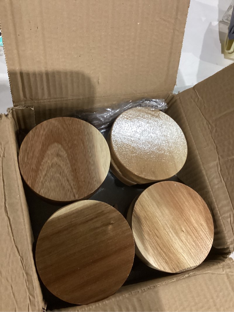 Condition photo showing As Is for 4 pack overnight oats containers with wooden lids and spoons, 16oz glass mason overnight oats jars with lids, large capacity airtight jars for milk, cereal, fruit