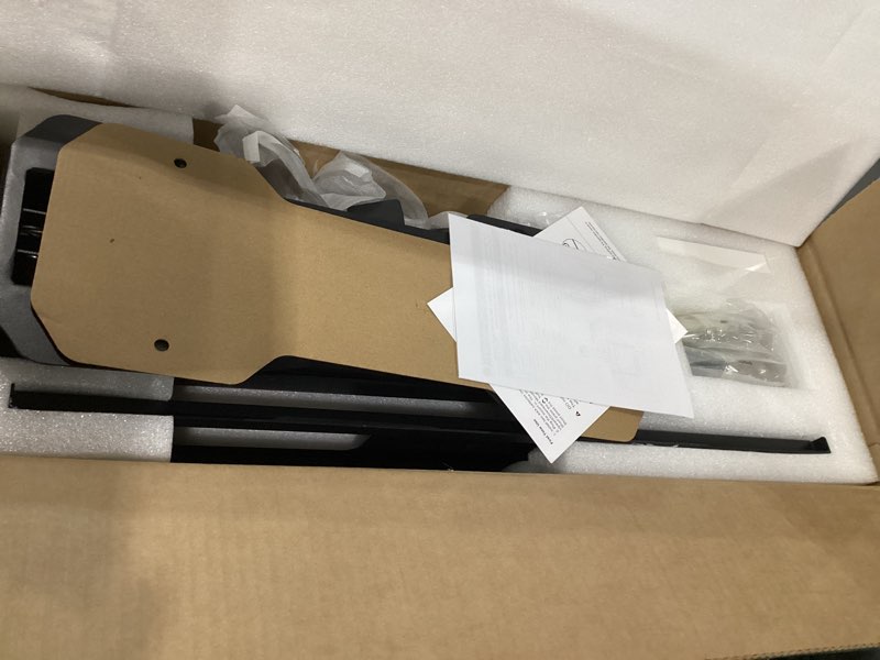 Condition photo showing Good Condition for Motorized Pull Down TV Mount Over Fireplace, Electric Height Adjust with Remote Control, Full Motion Wall Bracket for 32"-70" TVs up to 77 lbs, Swivel, Tilt & Leveling, Above Mantel Drop Down Mount Electric Black Wall Mount