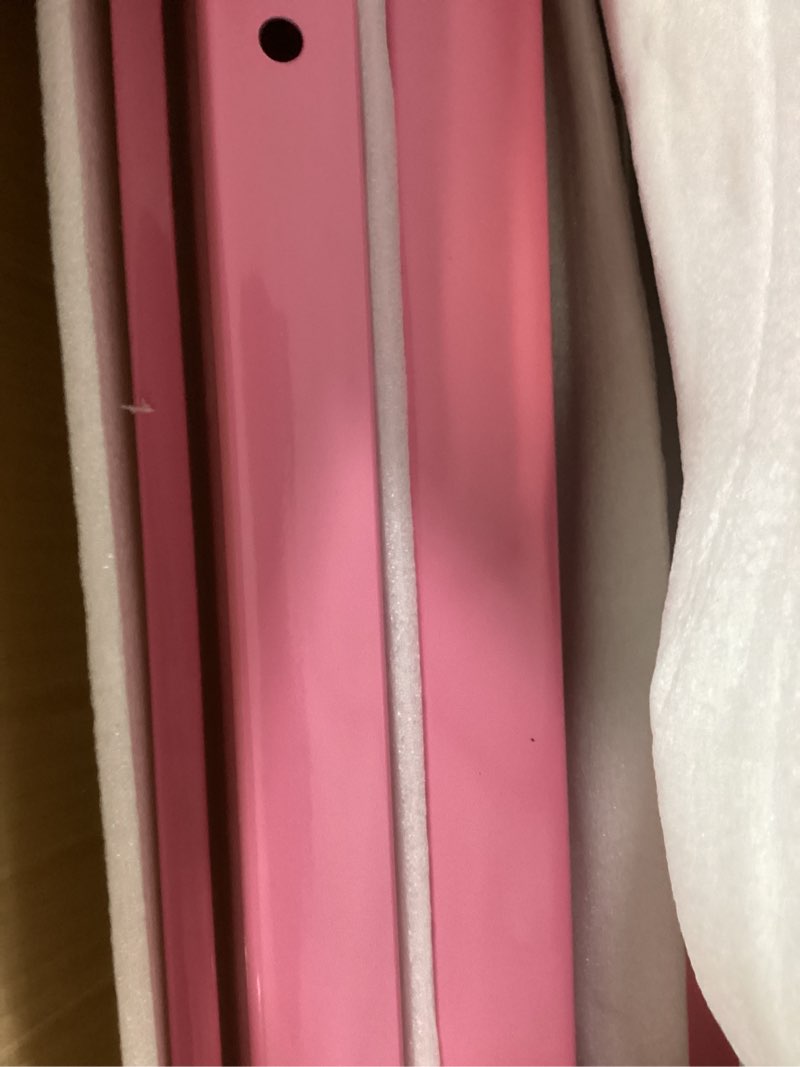 Condition photo showing As Is for Gymnastic Kip Bar,Kids Girls Junior Ages 3-15,3' to 5' Adjustable Height,Home Gym Equipment,Home Training,1-4 Levels,260lbs Weight Capacity 4.8FT WITH RING PINK