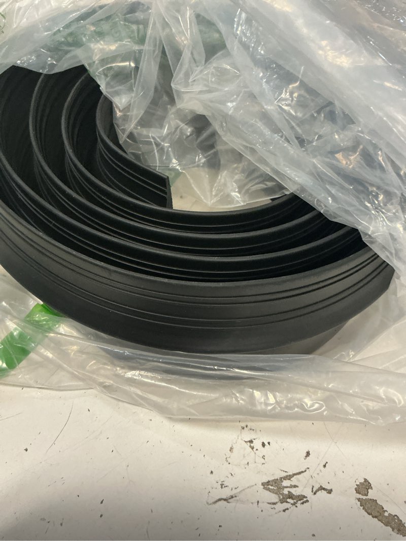 Condition photo showing Good Condition for jin&bao universal garage door threshold seal strip 10ft kit, bottom waterproof rubber weather stripping replacement?black, 1 adhesive? 10 feet black