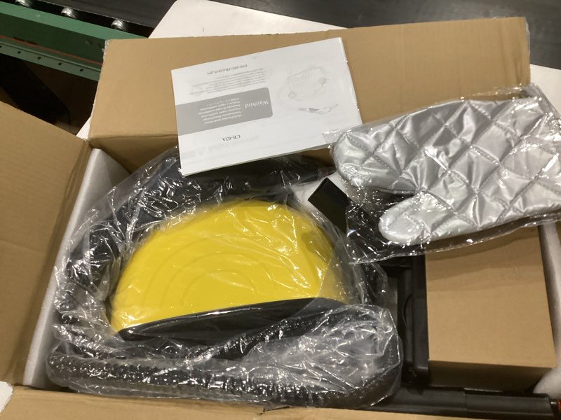 Condition photo showing Good Condition for steam cleaner, steam cleaner for home, handheld steamer for cleaning with 21 accessories, 248 °f high temperature, suitable for grout, floor. sofas, upholstery, yellow, not tested