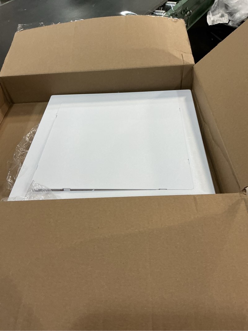 Condition photo showing Good Condition for oatey 34056 14-in. flush-or surface-mounted wall access panel, white, 14"x 14" 1-pack 14"x 14"