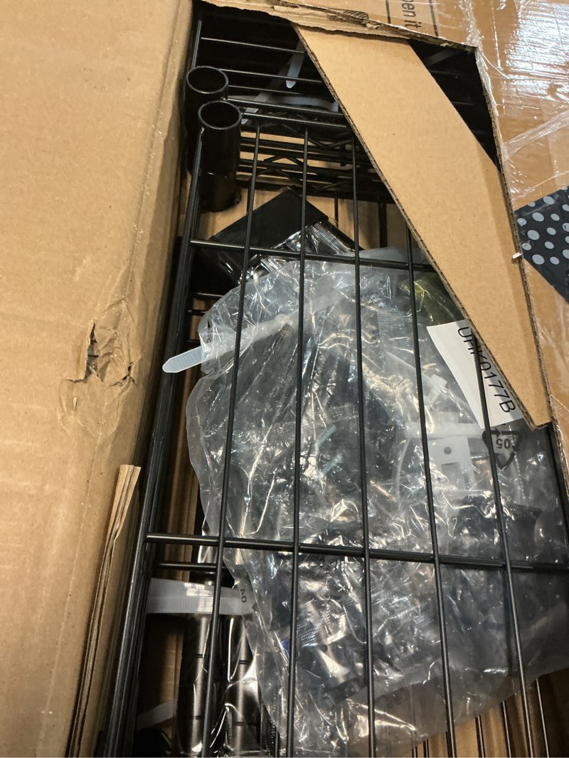 Condition photo showing Good Condition for ulif e10 clothes rack?with stretchable hanger rod?freestanding clothing racks for hanging clothes?adjustable closet organizer system?portable garment rack 73-97"w x 15" d x 72" h?max load 800lbs?black