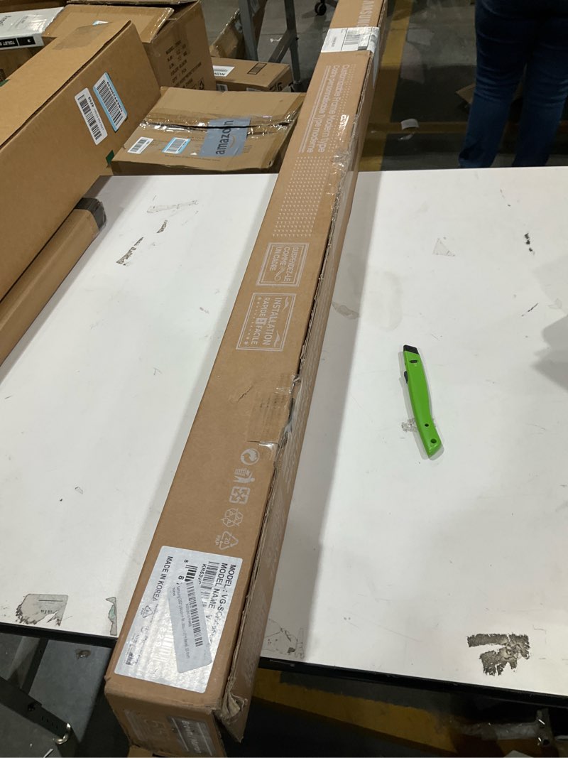 Condition photo showing Good Condition for Samsung (2021) Modern Brown Frame Customizable Bezel, 55-Inch Modern Brown 55-Inch