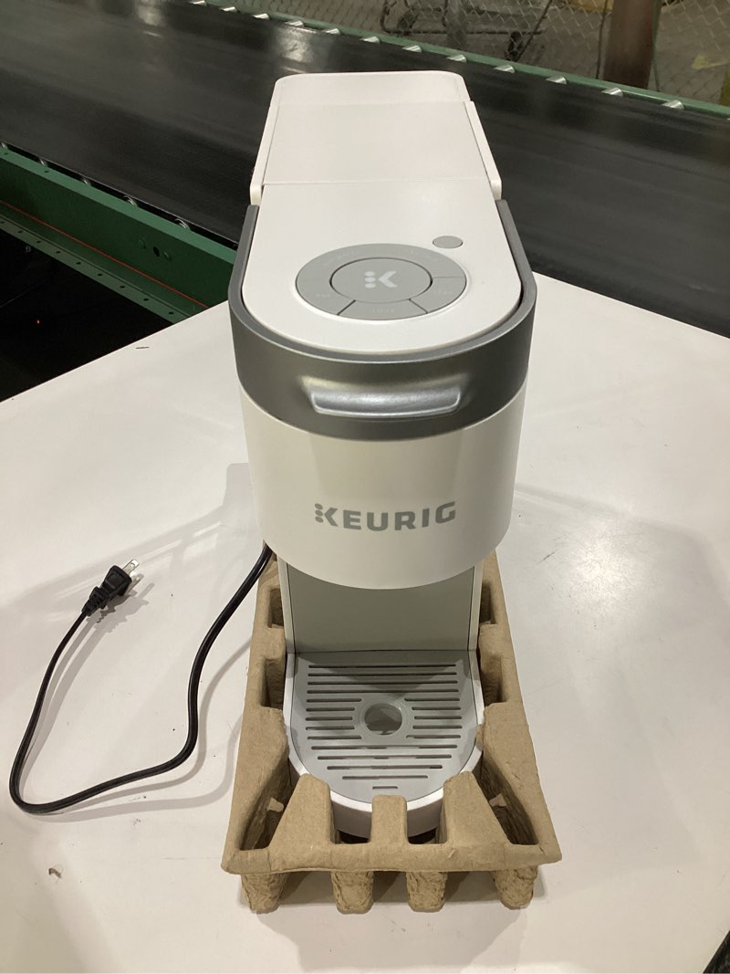 Condition photo showing Good Condition for Keurig K-Slim Single Serve K-Cup Pod Coffee Maker, Multistream Technology, 3 Brew Sizes, Slim and Sleek Design, 46oz Removable Reservoir, White, SLIGHTLY USED, NOT TESTED 