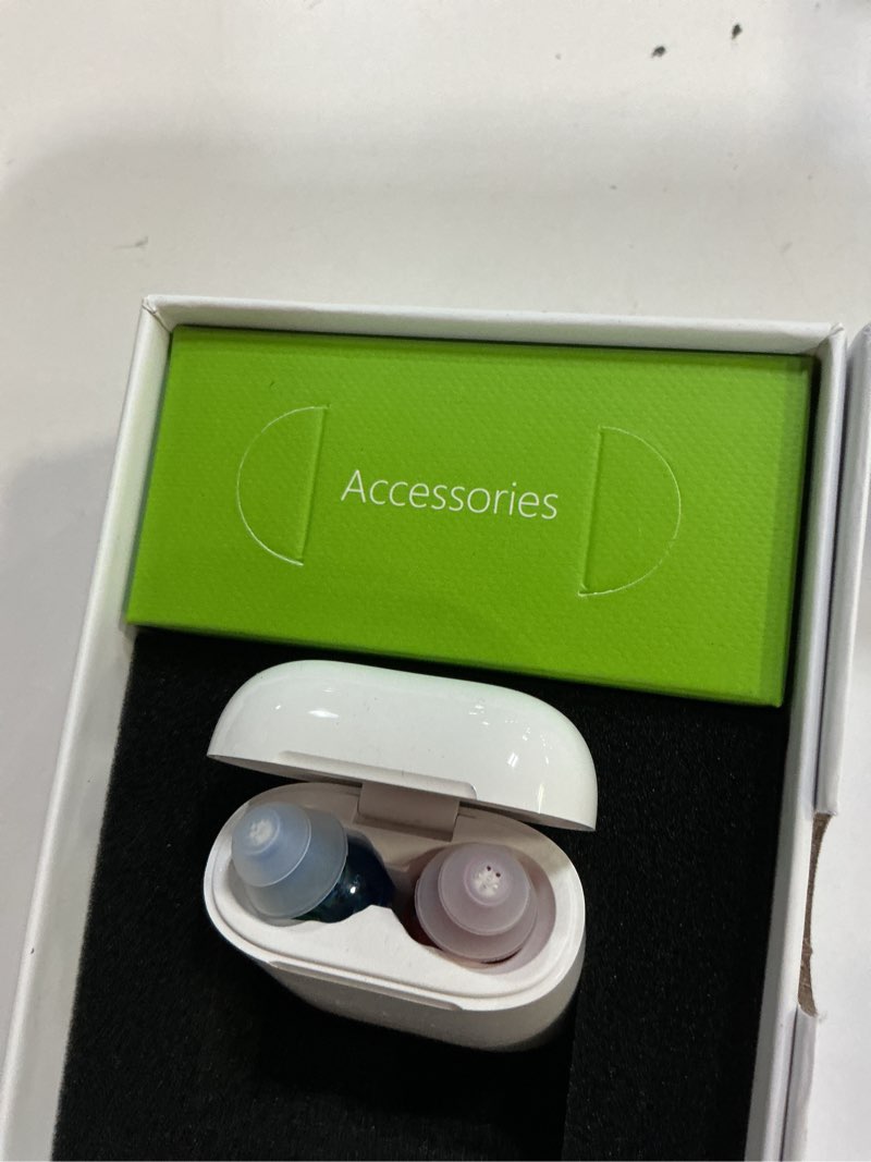 Condition photo showing New/Like New for hearing aids for seniors? rechargeable hearing amplifier, with with smart noise cancelling chip and 