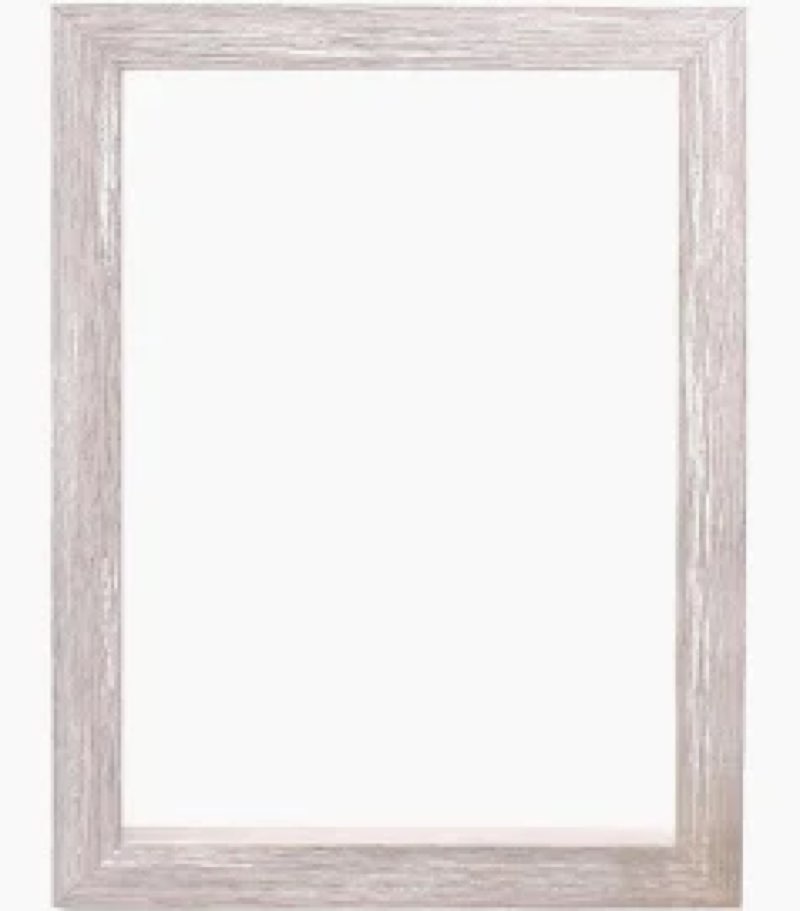 hongkee 18x24 frame, distressed white wood style - display posters 16 x 20 with mat or 18x24 without