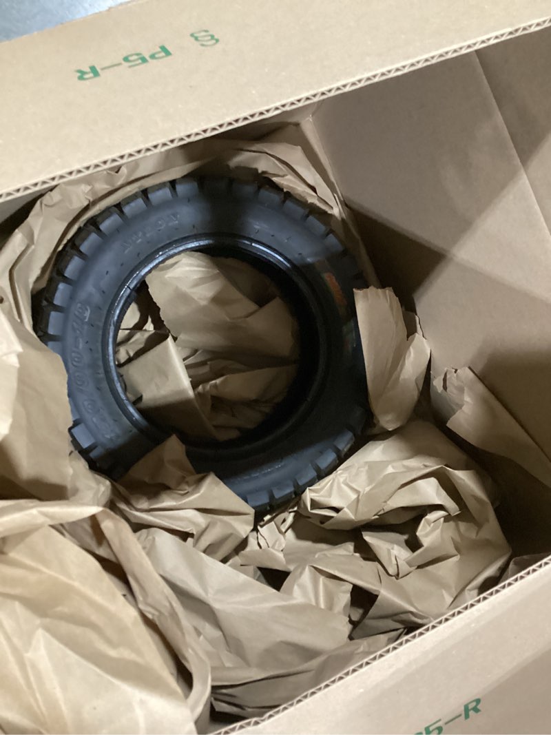 Condition photo showing As Is for 120/90-10 tubeless tire, 120/90-10 tire
