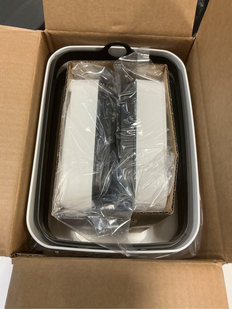 Condition photo showing Good Condition for bathroom trash cans with lid 2 pack 2.2 gallon touchless automatic motion sensor small slim garbage can, smart electric narrow garbage bin for bedroom office kitchen (white) 2 pack 2.2 gallon & 2.2 gallon white